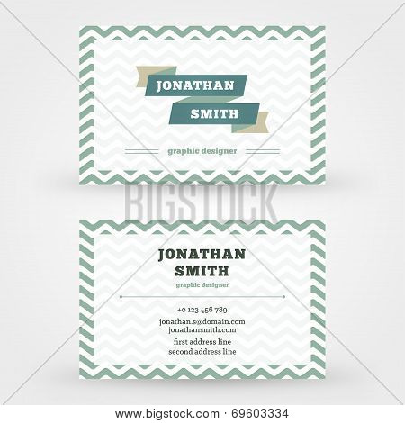 Creative business card vector design print template