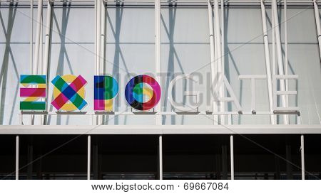 Expo Milano 2015 Logo In Milan, Italy