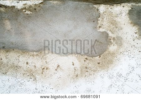 Rough, Botched, Putty, Cement Wall