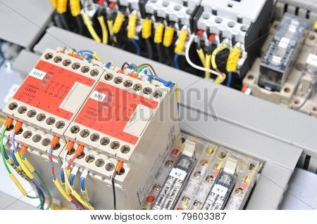 Panel With  Electrical Equipment