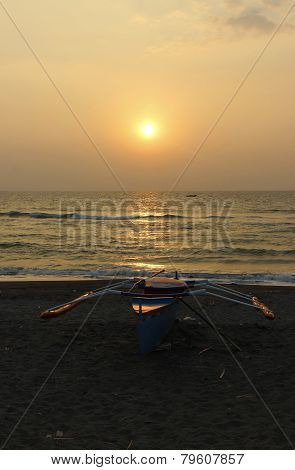Golden Sea During Sunset
