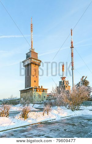 Mount Grosser Feldberg, Highest Peak Of The German Taunus Mountains Near Frankfurt.
