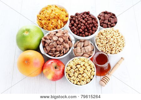 bowl full of various cereals - diet and breakfast