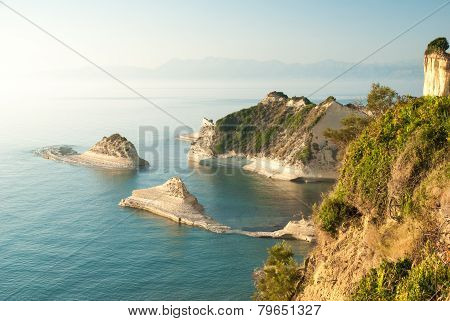 Cape Drastis At Sunset, Corfu Island, Greece