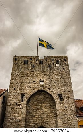 Town Wall In Visby
