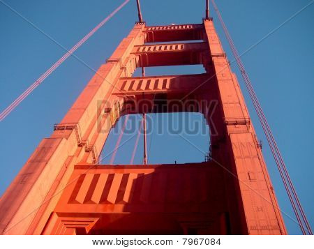 Le Golden Gate Bridge d'en bas