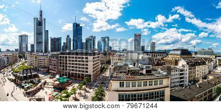 Financial District In Frankfurt