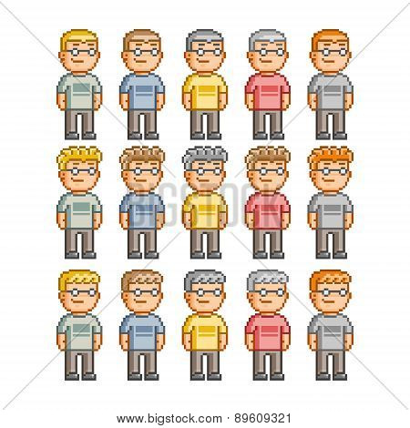 Pixel art people