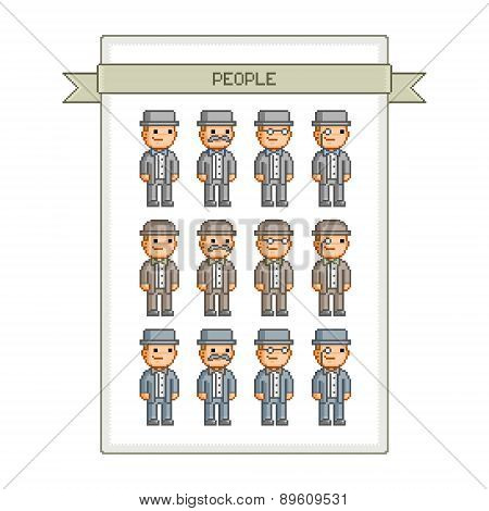 Pixel art collection retro