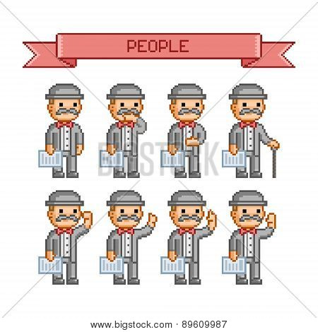 Pixel art collection retro