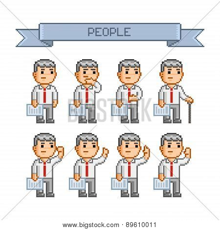 Pixel art collection retro