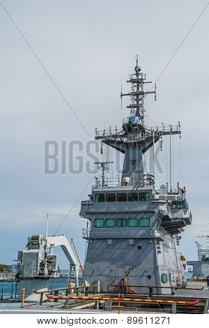 Chonburi, Thailand - May 11: The Fast Frigate ,ff Battle Ship Was Shown For Thai People And Tourist
