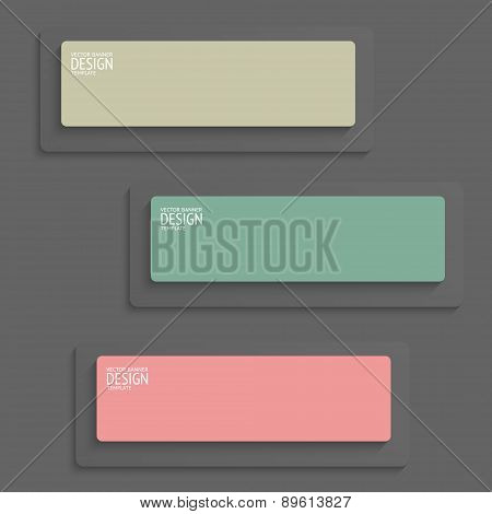Vector banners design template.