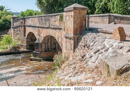 Historic Old Bridge Over The Lourens River