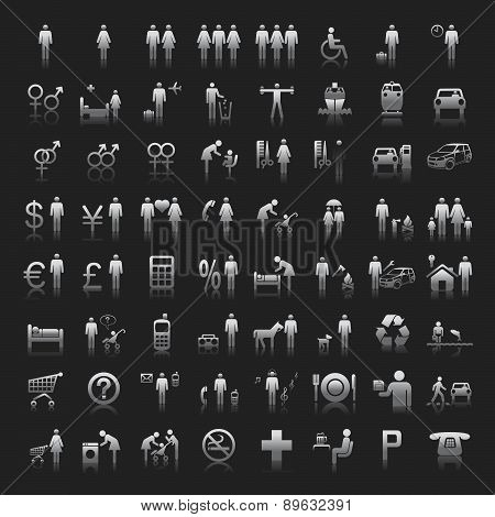 Website and Internet Icons -- People