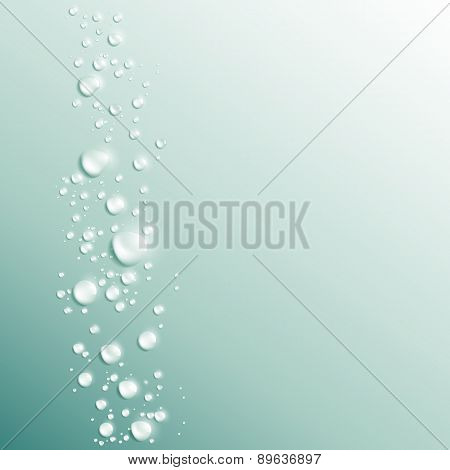 Water Drops Vector Background