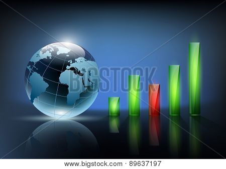 Financial Graph Chart