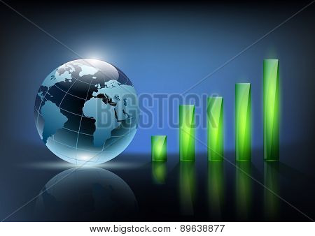 Financial Graph Chart