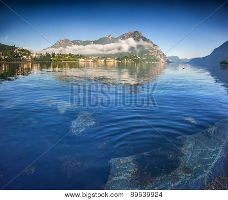 Morning On Lake Lecco. Lecco