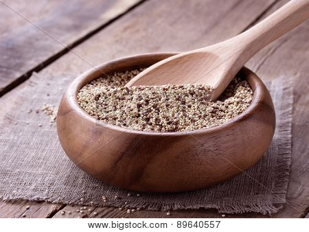 Quinoa On The Wooden Desk