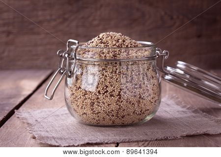 Quinoa On The Wooden Desk