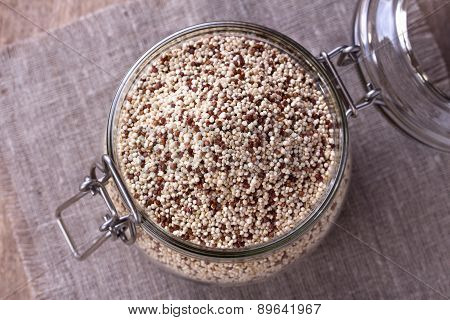 Quinoa On The Wooden Desk