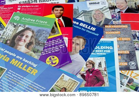 General Election leaflets, UK 2015