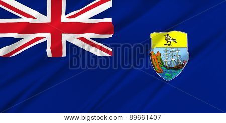 Flag Of Saint Helena, Ascension And Tristan Da Cunha