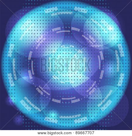 Colorful Dots Abstract Vector blue Background