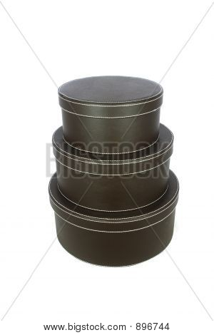 Drei Hut-Boxen