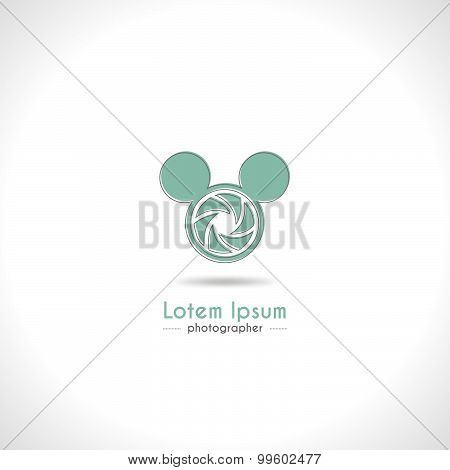 Vector illustration Logo for the photographer.