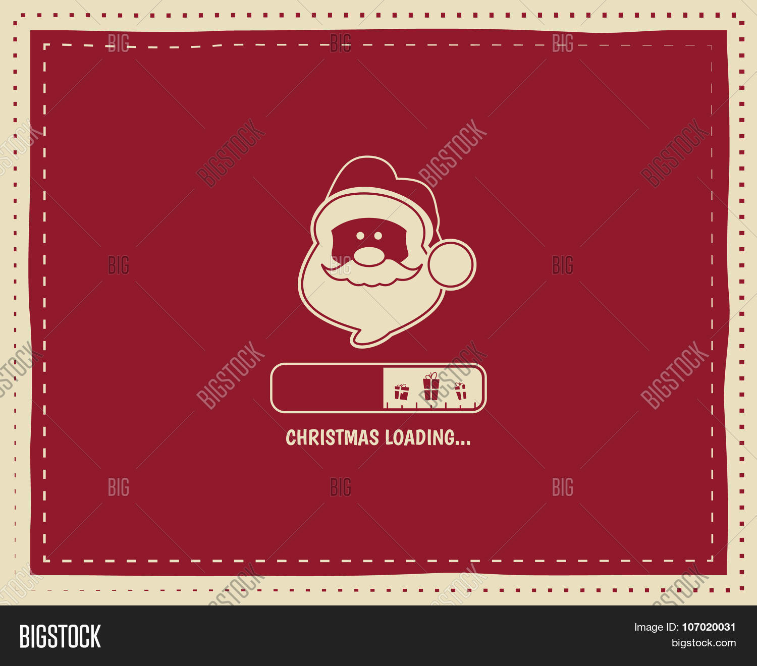 Santa Loading Vector 2026 Christmas Loading Vector & Photo (Free Trial) | Bigstock