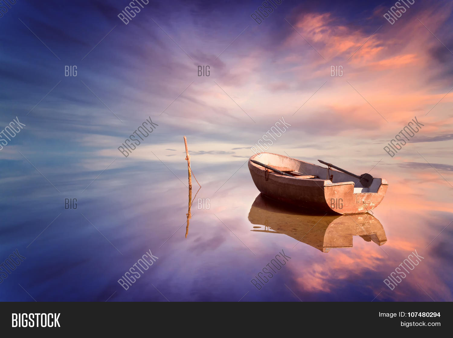 Lonely Boat Amazing Image & Photo (Free Trial) | Bigstock