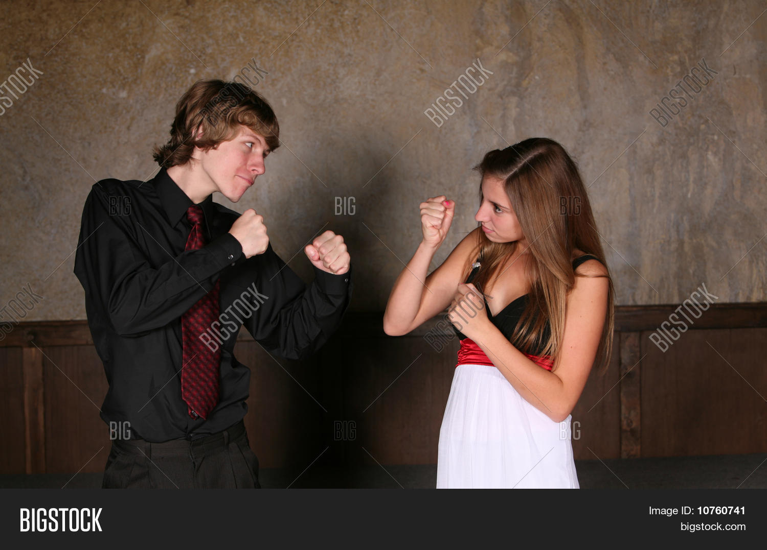 Girls Fighting Boys