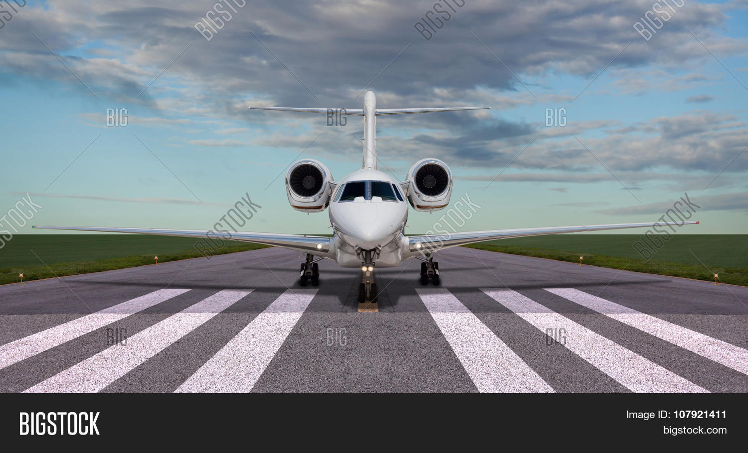 Private Jet On Runway Image & Photo (Free Trial) Bigstock