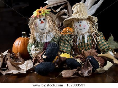 Pumpkins And Corn For Thanksgiving Decor