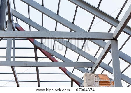 Steel Beams Roof Truss Residential Building Construction Industry