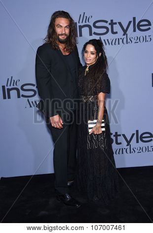 LOS ANGELES - OCT 26:  Lisa Bonet & Jason Momoa arrives to the InStyle Awards 2015  on October 26, 2015 in Hollywood, CA.                