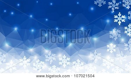 polygonal winter background