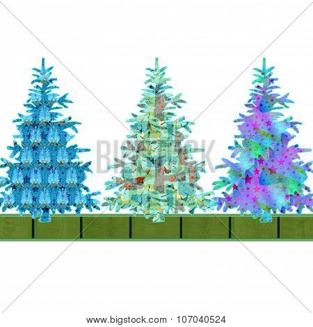 trees colored