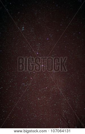 Starfield With Cassiopeia And Milky Way