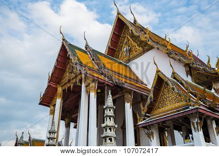 Detail At Temple In Bangkok, Thailand