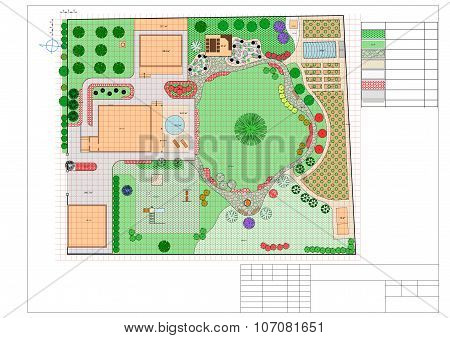 Plan of garden land