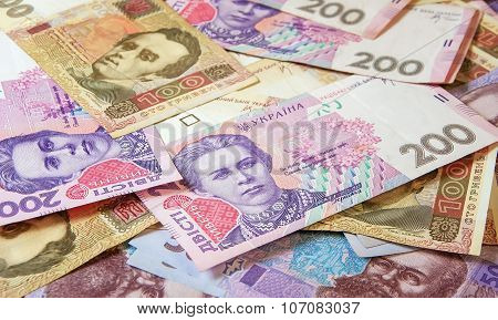 Ukrainian Money Hryvnia. The National Currency