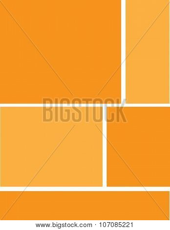 Orange Squares Background