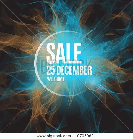 Sale abstract vector background poster