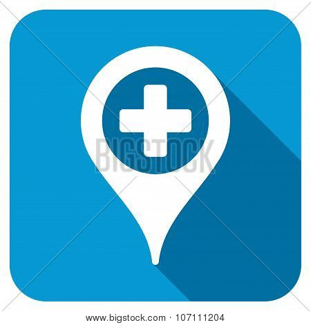 Clinic Pointer Longshadow Icon