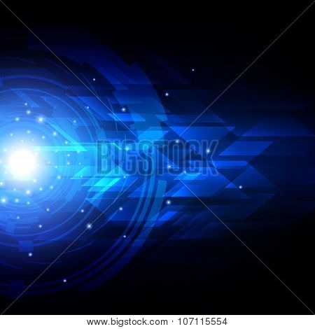 Abstract Vector Digital Technology Background