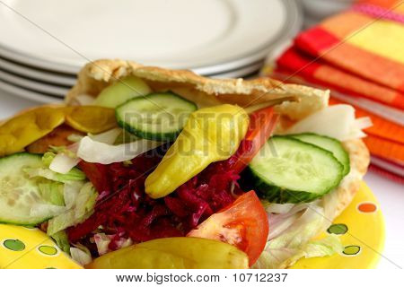 Vegetar Pitta Kebab