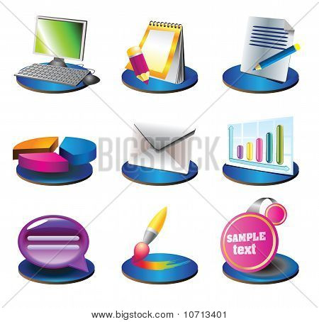 Vettoriale Web Icon Set
